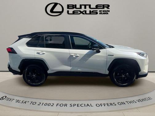 Blizzard Pearl/Midnight Black Metallic 2021 Toyota RAV4 Hybrid SE