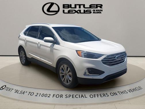 Star White Metallic Tri-Coat 2022 Ford Edge Titanium
