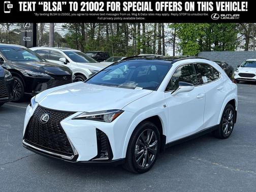 Ultra White w/Obsidian Roof 2026 Lexus UX 300h F SPORT Design