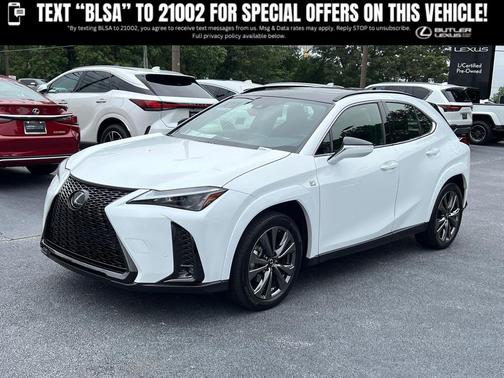 Ultra White w/Obsidian Roof 2023 Lexus UX 250h F Sport