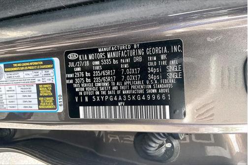 2019 Kia Sorento LX