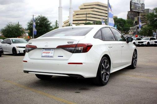 Platinum White Pearl 2026 Honda Civic Hybrid Sport Touring