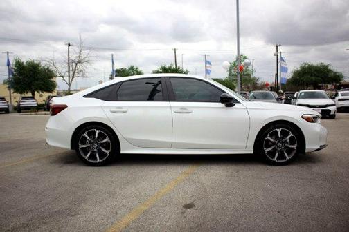 Platinum White Pearl 2026 Honda Civic Hybrid Sport Touring