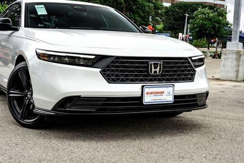 Platinum White Pearl 2026 Honda Accord Hybrid Sport-L