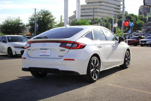 Platinum White Pearl 2026 Honda Civic Hybrid Sport Touring