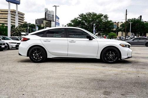 Platinum White Pearl 2025 Honda Civic Sport