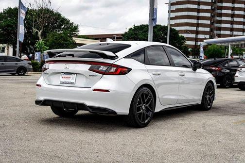 Platinum White Pearl 2025 Honda Civic Sport
