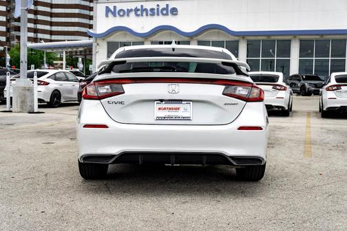 Platinum White Pearl 2025 Honda Civic Sport