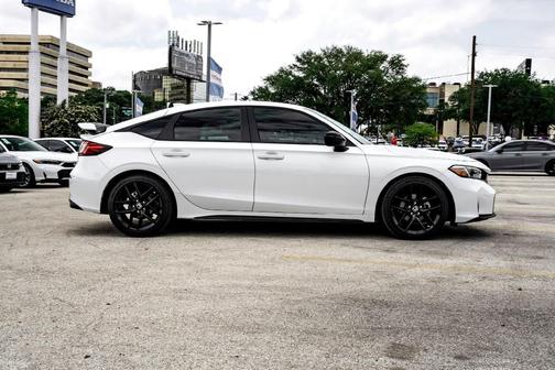Platinum White Pearl 2025 Honda Civic Sport