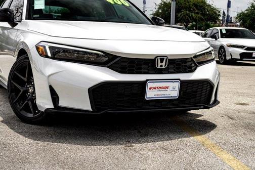 Platinum White Pearl 2025 Honda Civic Sport