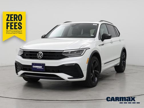 White 2023 Volkswagen Tiguan SE R-Line Black