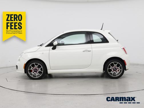 White 2015 FIAT 500 Sport