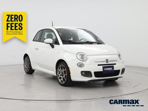 White 2015 FIAT 500 Sport