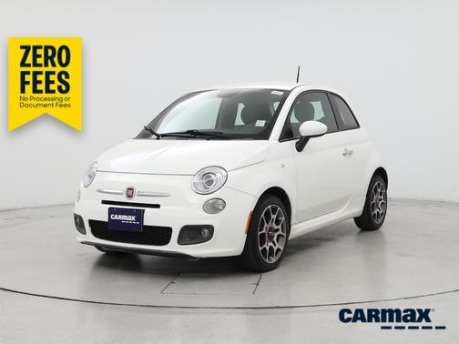 White 2015 FIAT 500 Sport