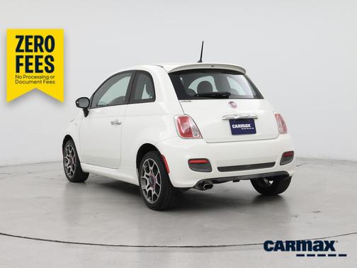 White 2015 FIAT 500 Sport