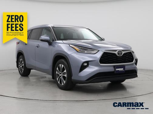 Blue 2021 Toyota Highlander XLE