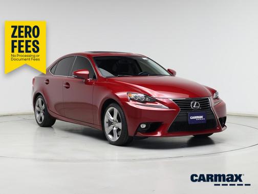 Red 2015 Lexus IS 350