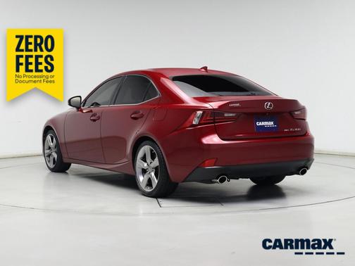 Red 2015 Lexus IS 350
