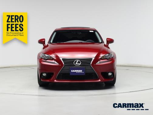Red 2015 Lexus IS 350