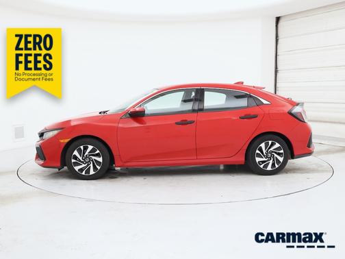 Red 2017 Honda Civic LX
