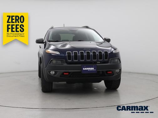 Blue 2018 Jeep Cherokee Trailhawk