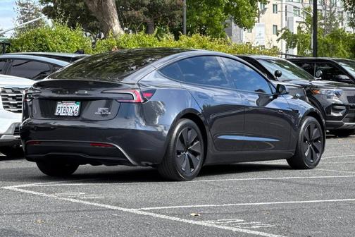 Stealth Gray 2025 Tesla Model 3 Long Range