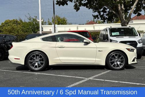 Wimbledon White 2015 Ford Mustang GT 50 Years Limited Edition