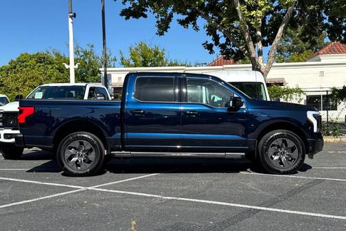 Blue Metallic 2024 Ford F-150 Lightning LARIAT