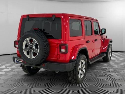 Red 2020 Jeep Wrangler Unlimited Sahara