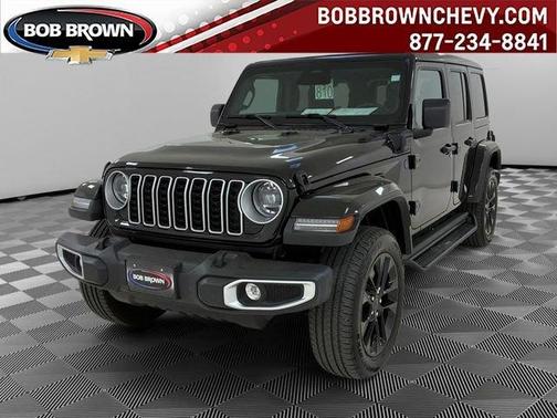 Black 2025 Jeep Wrangler 4xe Sahara
