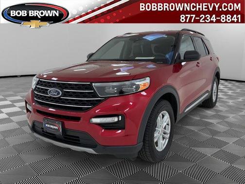 Red 2022 Ford Explorer XLT