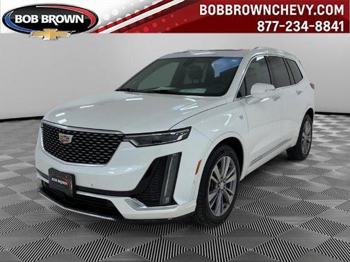 White 2025 Cadillac XT6 Premium Luxury AWD