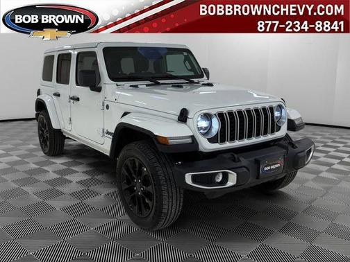 Bright White Clearcoat 2025 Jeep Wrangler 4xe Sahara