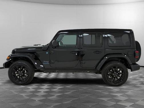 Black 2025 Jeep Wrangler 4xe Sahara