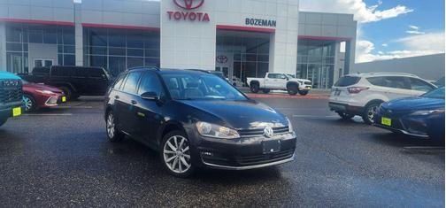 Black 2016 Volkswagen Golf SportWagen TSI SE 4-Door