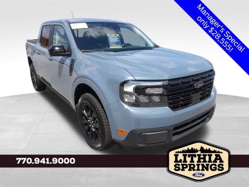 Azure Gray Metallic 2024 Ford Maverick Lariat