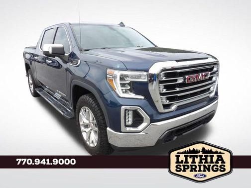 Pacific Blue Metallic 2021 GMC Sierra 1500 SLT