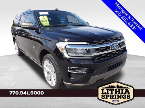Agate Black Metallic 2022 Ford Expedition Max King Ranch