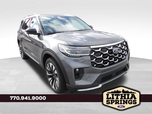 Gray Metallic 2026 Ford Explorer Platinum