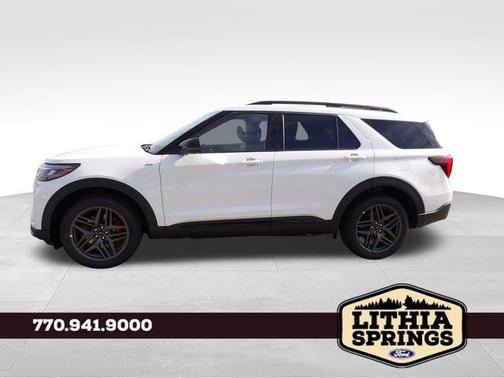 Star White Metallic Tri-Coat 2026 Ford Explorer ST-Line