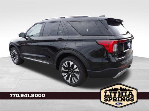 Agate Black Metallic 2026 Ford Explorer Platinum