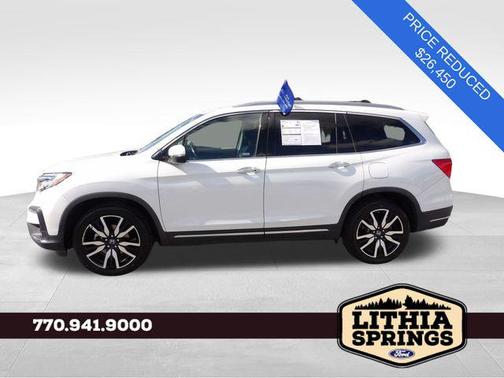 Platinum White Pearl 2020 Honda Pilot AWD Elite