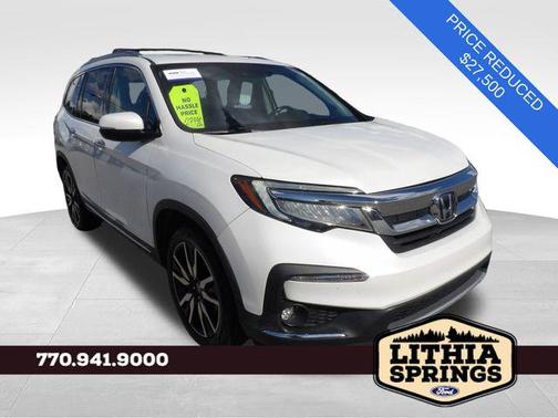 Platinum White Pearl 2020 Honda Pilot AWD Elite