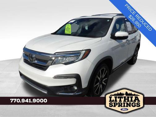 Platinum White Pearl 2020 Honda Pilot AWD Elite