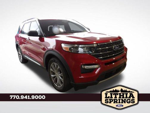 Rapid Red Metallic Tinted Clearcoat 2022 Ford Explorer XLT