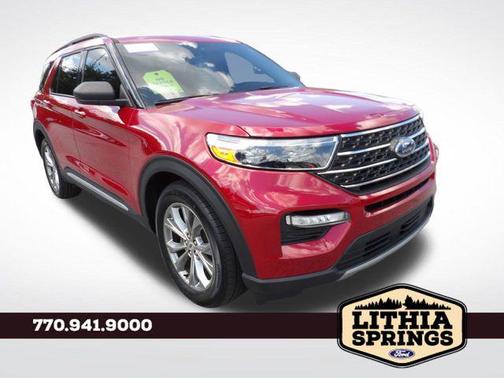 Rapid Red Metallic Tinted Clearcoat 2022 Ford Explorer XLT