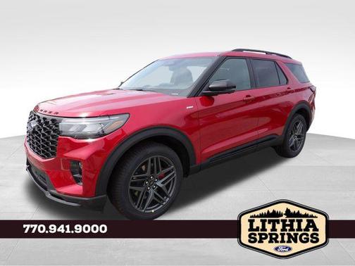 Rapid Red Metallic Tinted Clearcoat 2026 Ford Explorer ST-Line