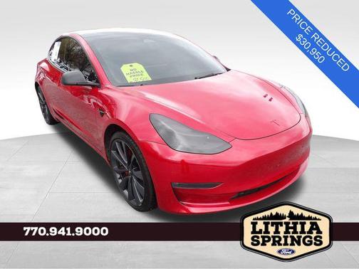 Red Multi-Coat 2023 Tesla Model 3 Performance
