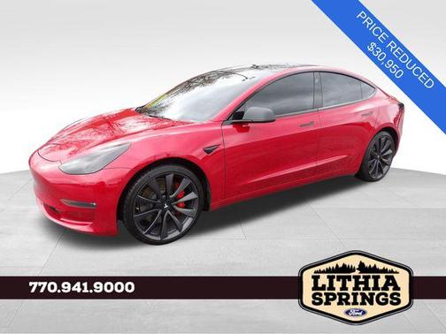 Red Multi-Coat 2023 Tesla Model 3 Performance