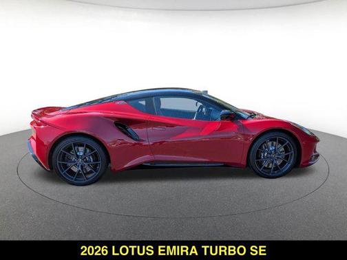 Magma Red 2026 Lotus Emira Turbo SE